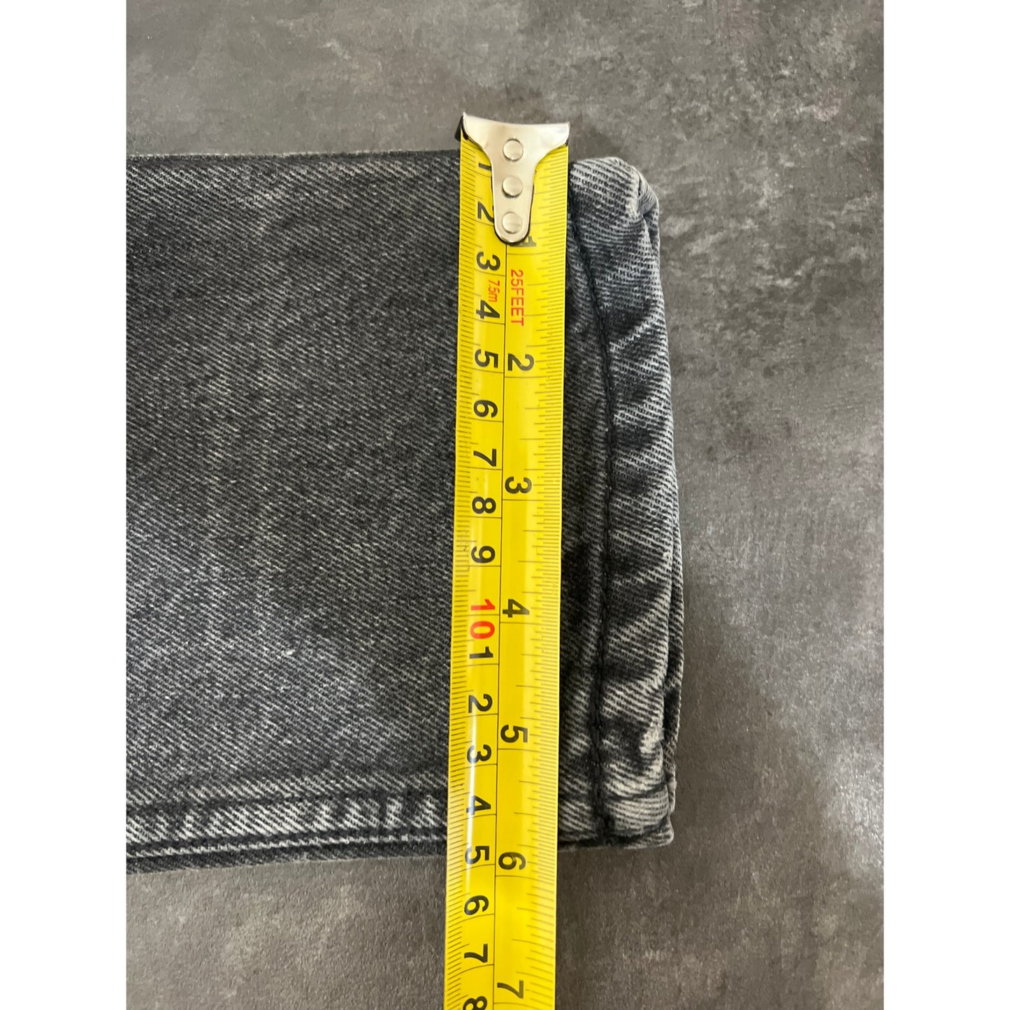 Guess George Marciano Size 28 Black Jeans Button Fly