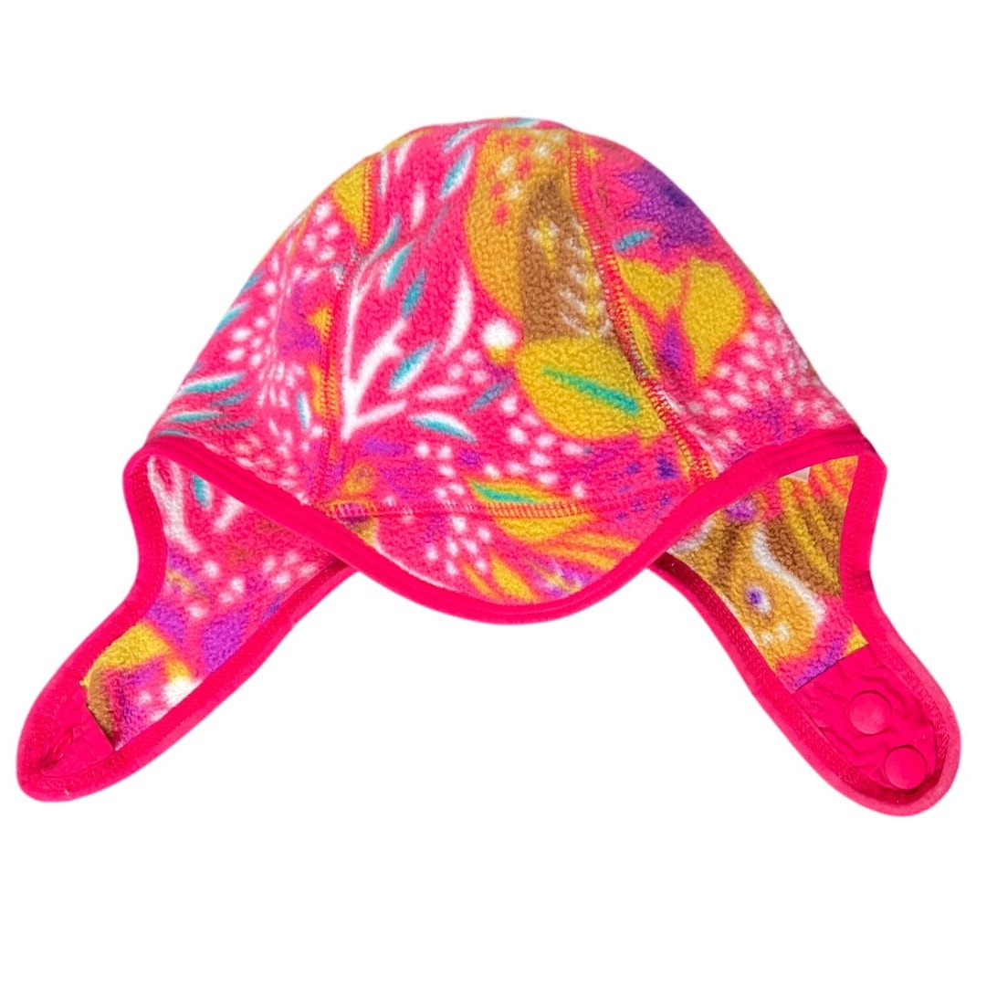 Vintage Patagonia Baby Winter Hat Fleece Pink XS 3-6M