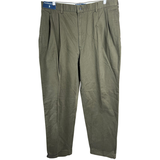 Polo Ralph Lauren Relaxed Fit Belted Pants Mens Military Green NWT 38/32