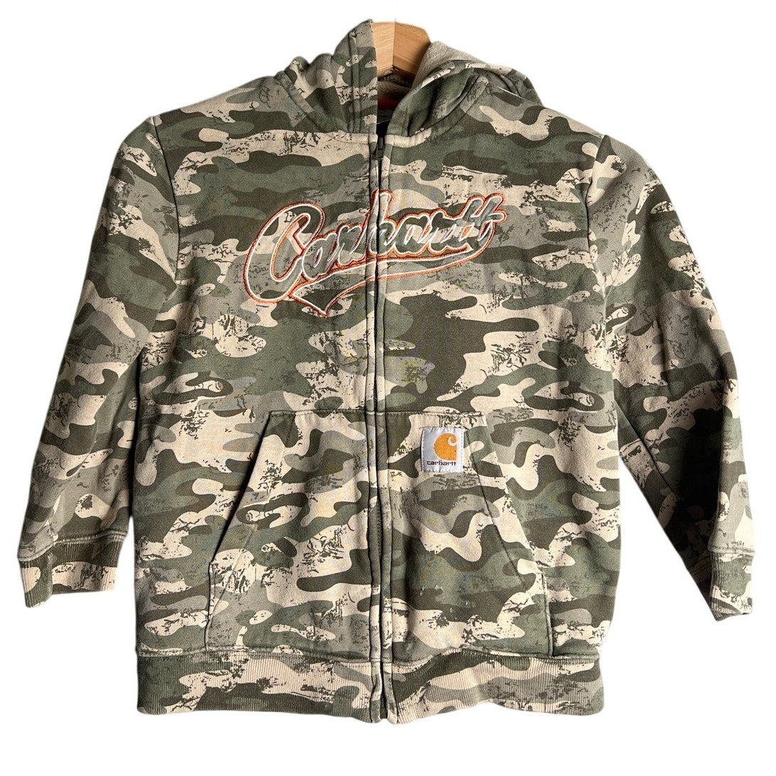 Carhartt Toddler 7 Camo Full Zip Up Hoodie