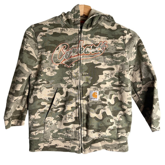 Carhartt Toddler 7 Camo Full Zip Up Hoodie