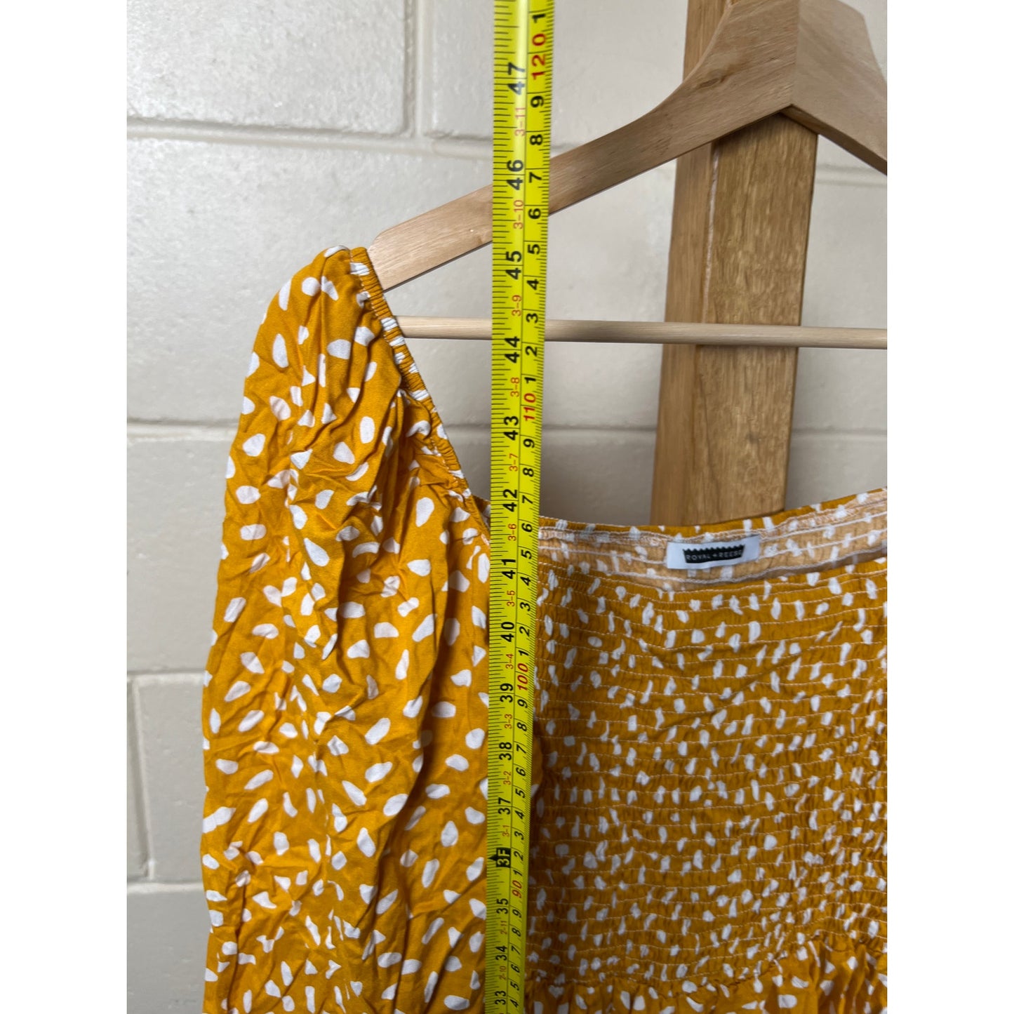 Royal Reese Women's Top 100% Polyester Pola Dot Dress *Dimensions In Pictures*