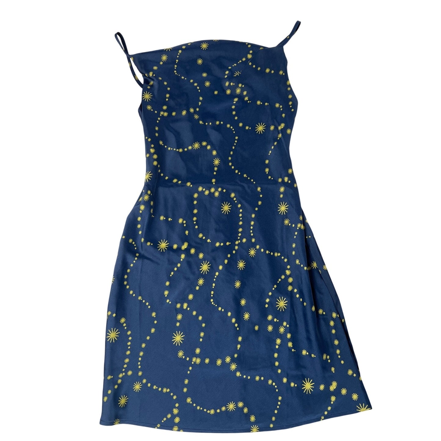 Urban Outfitters Navy & Gold Mallory Celestial Slip Dress Size XS