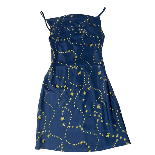 Urban Outfitters Navy & Gold Mallory Celestial Slip Dress Size XS