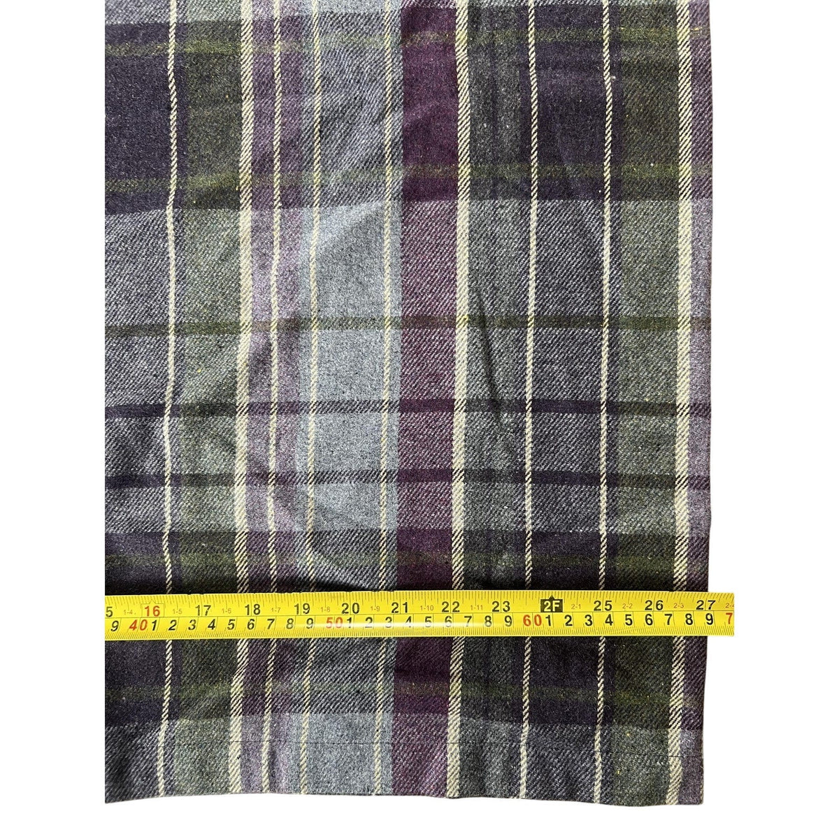 Earth Squared Cushion Cover Gray 60x60 Cm 100% Wool Checked Traditional