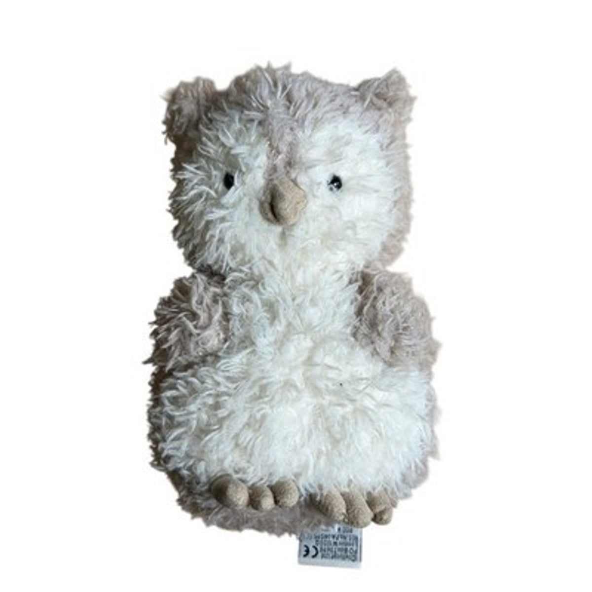 Jellycat Small Beige Owl Plush Stuffed Toy Soft Collectible Made In Indonesia