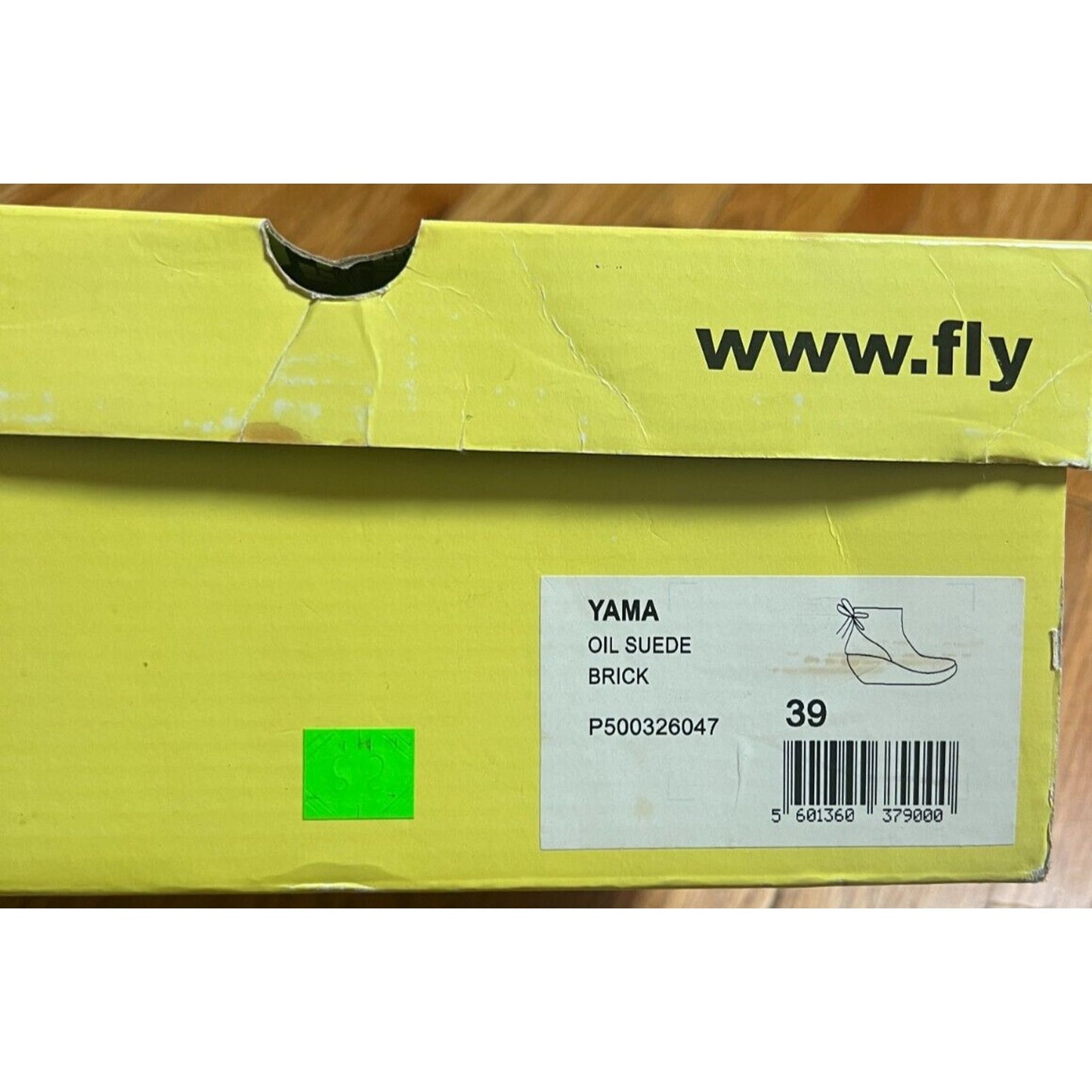 Fly London Yama Oil Suede Brick 39 Heel Shoe