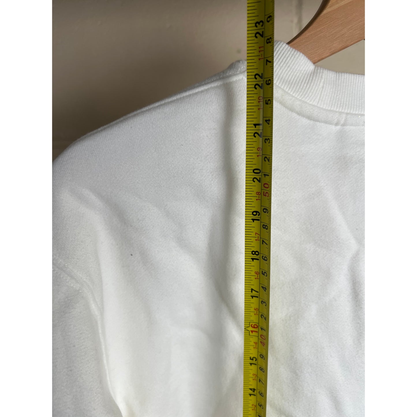 Aritzia TNA Sweatfleece Cozy XS Honey White Crewneck Pullover