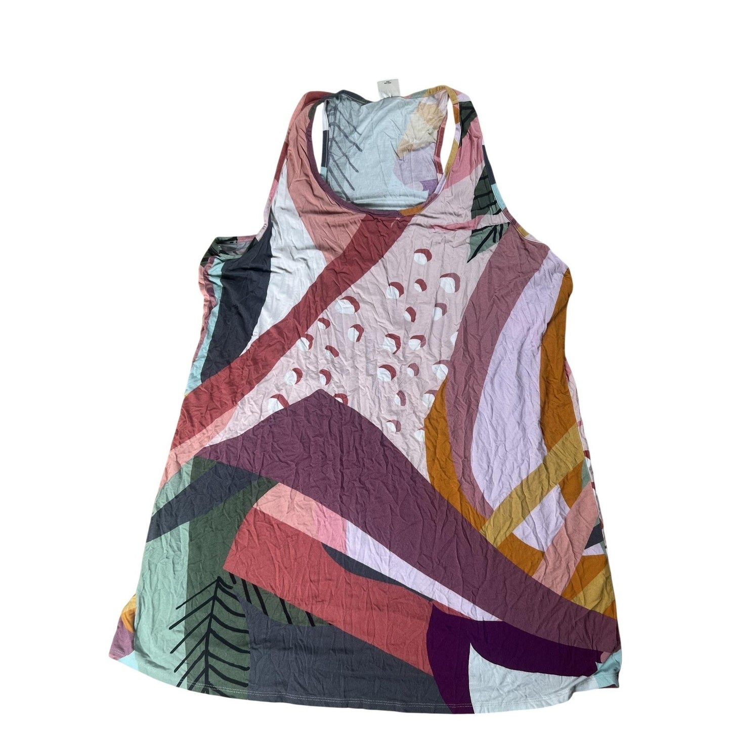 Soma Tunic Womens XL Multicolor Scoop Neck Jersey Rayon Spandex Lightweight