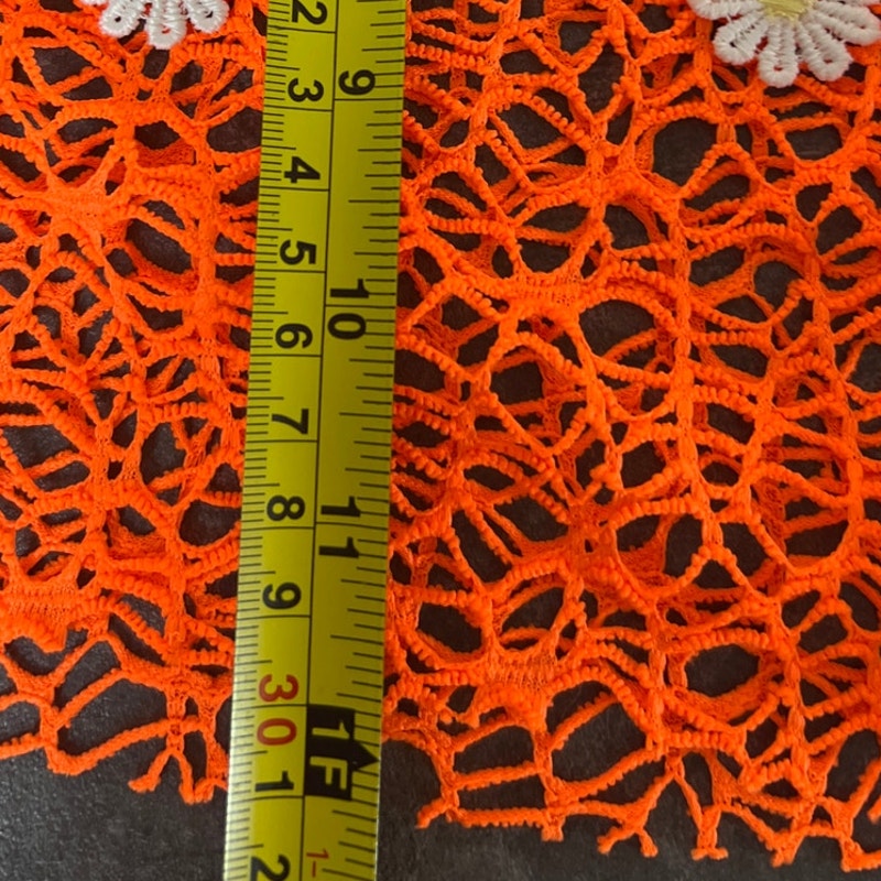 Unbranded Swim Floral Knit Orange Bottoms Size Small
