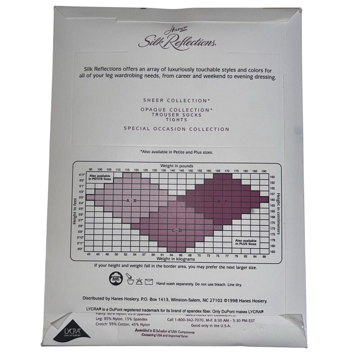 NWT Hanes Silk Reflections Silky Sheer Control Top Pantyhose Travel Bluff Sz CD