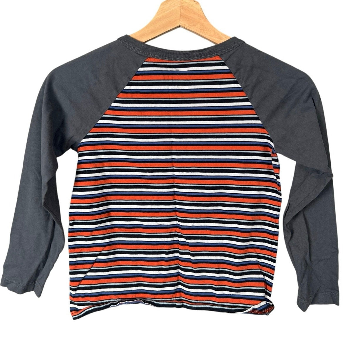 Tea Raglan Size 8 100% Cotton Stripped Long Sleeve T-shirt