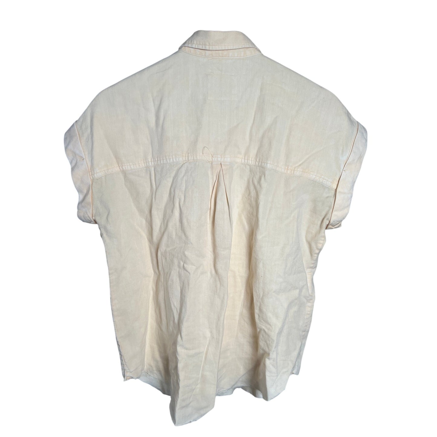 Rails Cito Button Up T-shirt Womens Essential Size Small Peach