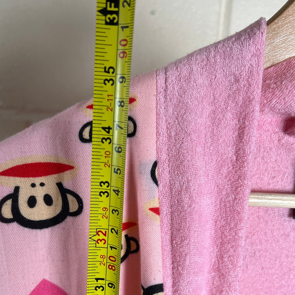 Paul Frank 10/12  “The Monkey” Bath Wrap/Robe Pink