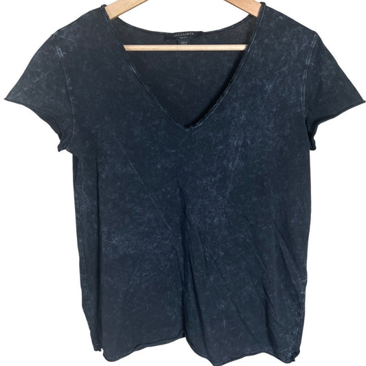 Allsaints Small Emelyn Budan Acid Wash Jersey T-Shirt