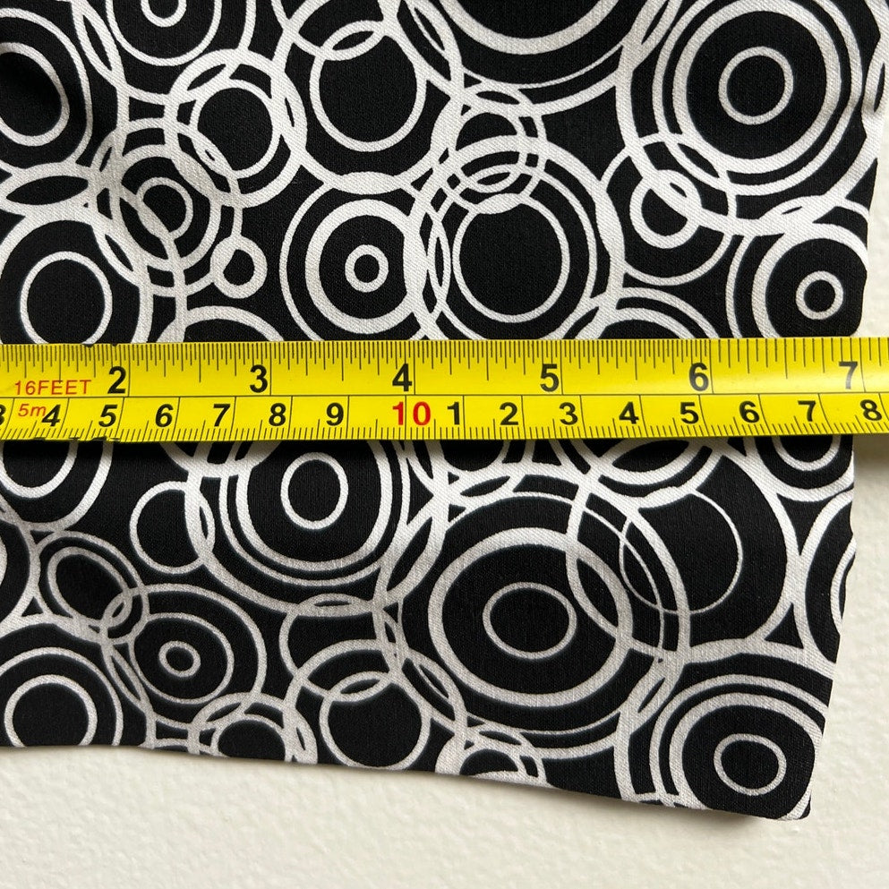 Krazy Larry Pull-on Ankle Pants Black Dots Women's Size 12