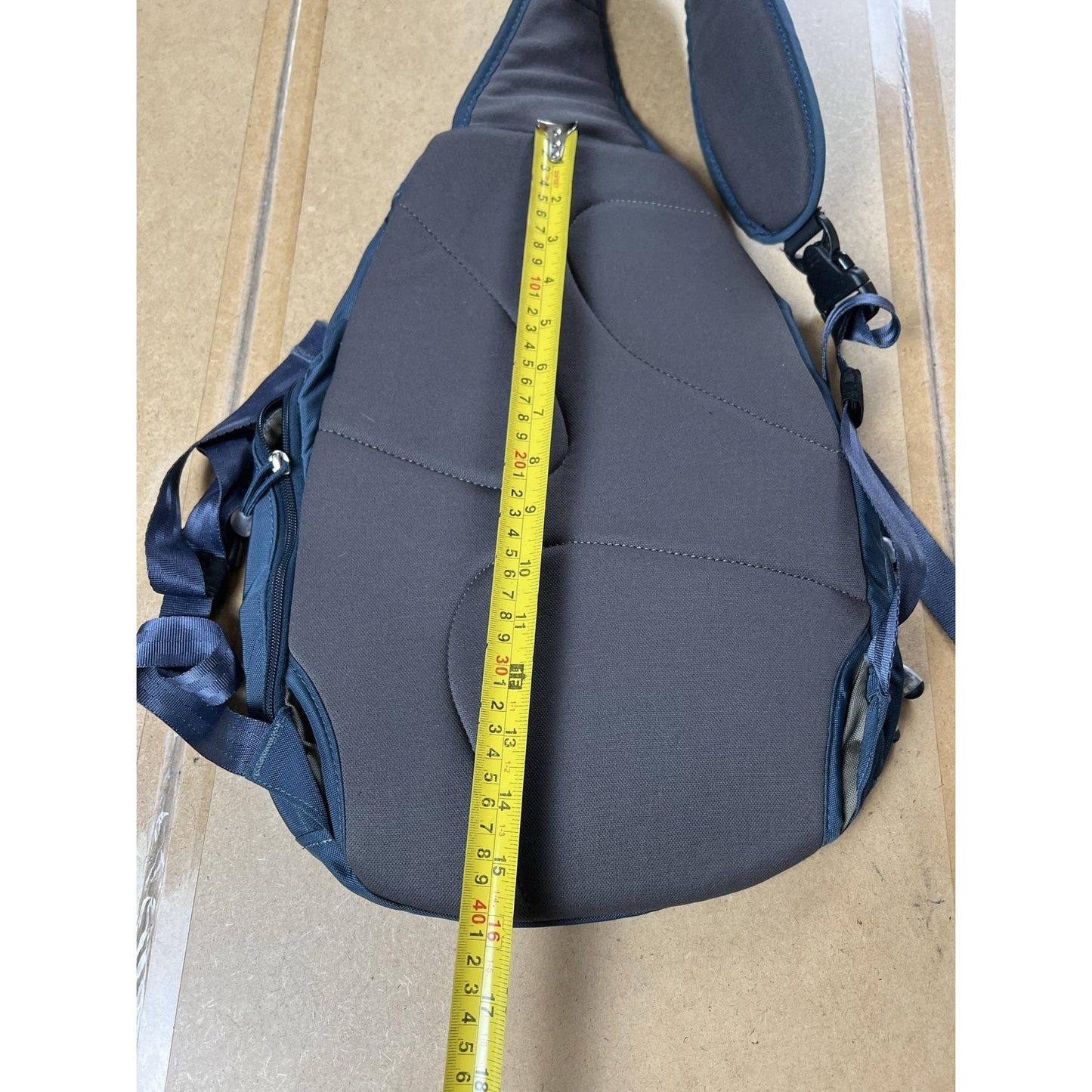 REI Shoulder Bag Mens One Size Blue Nylon Sling Pack 3 Pockets Hiking Summer