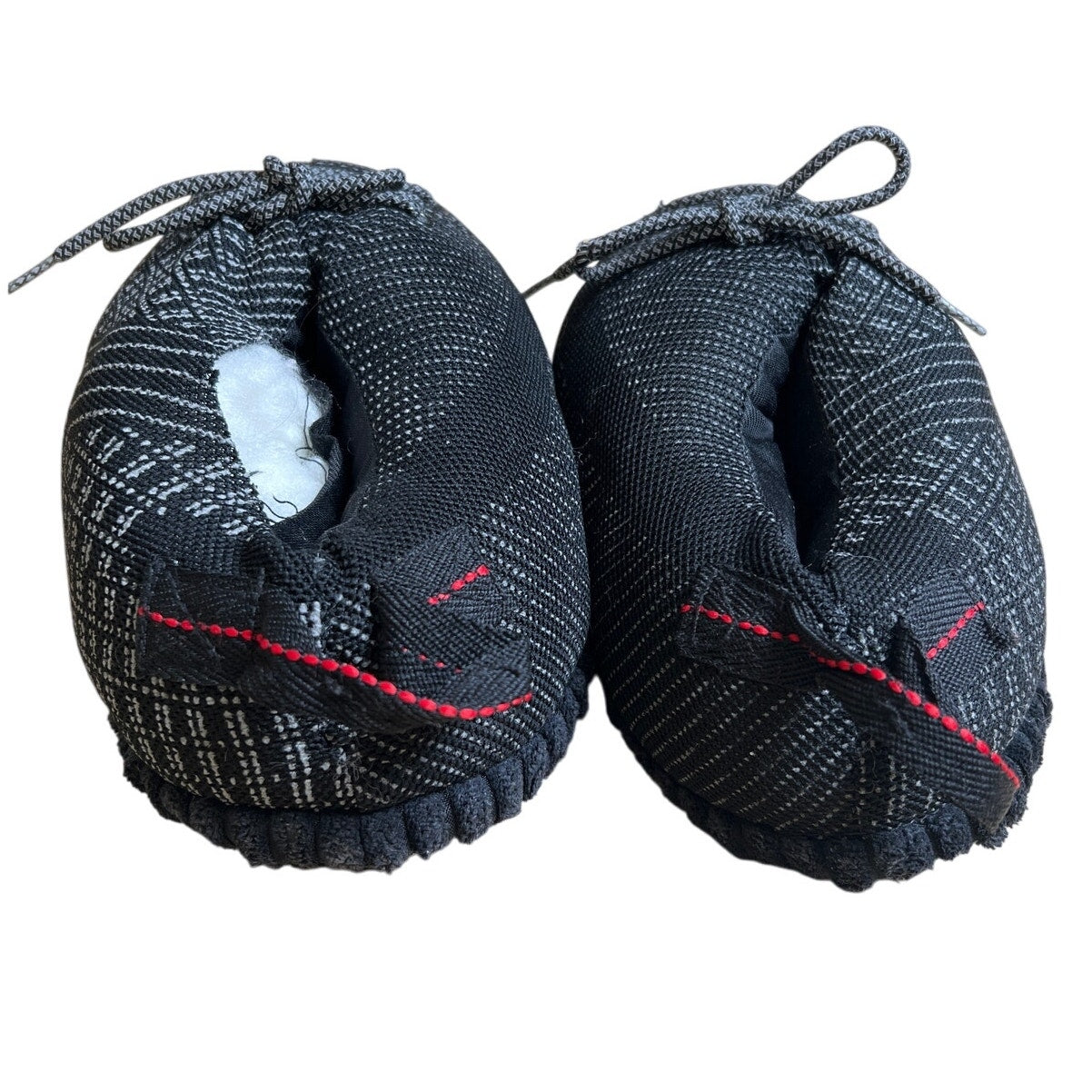 Sneaker Slippers Black Grey Non Slip Sole Indoor House Slippers Size 11-12