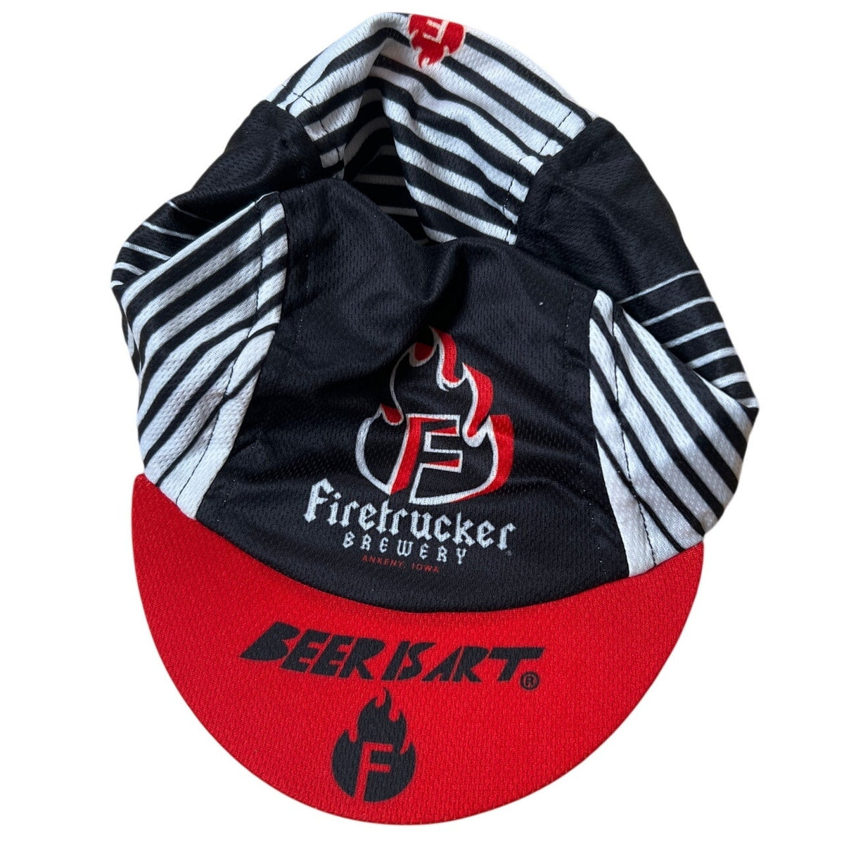 NWT Firetrucker Iowa IA Brewery Branded Cycling Cap