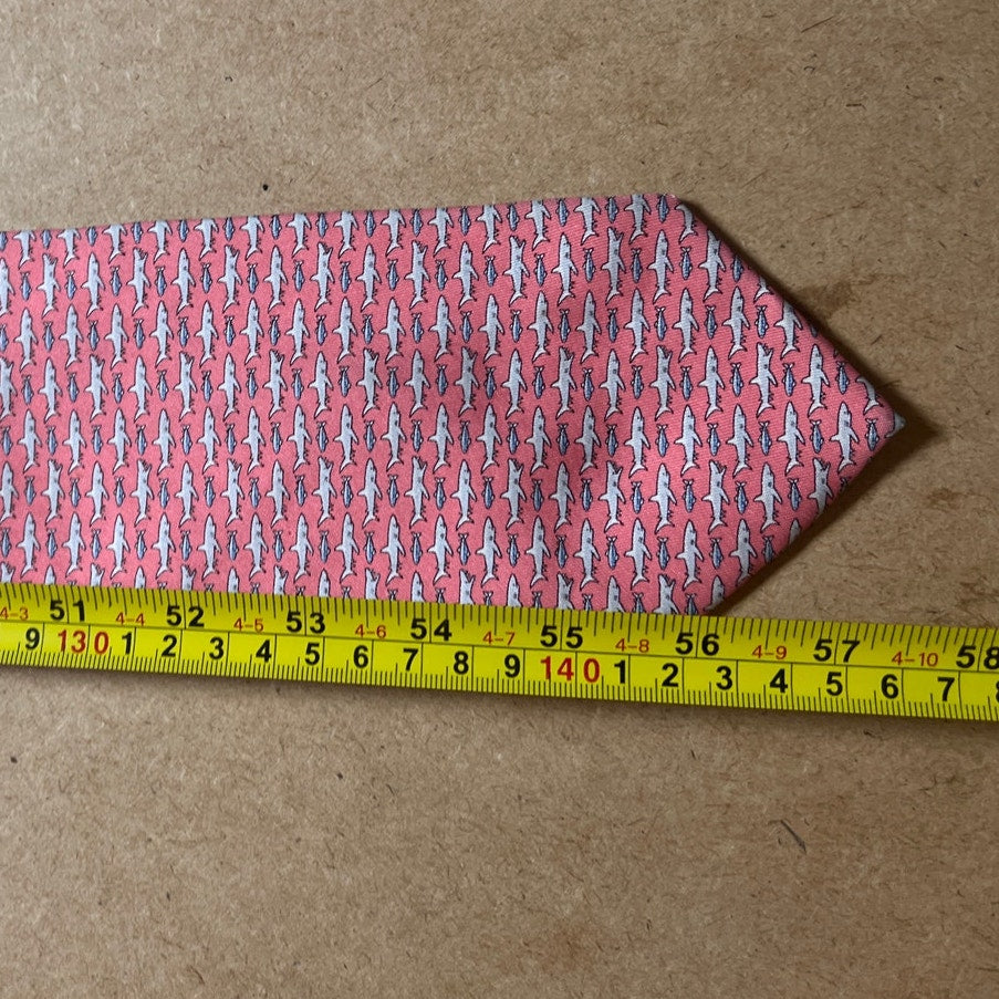 Vineyard Vines Men's Martha's V. Whale Patterned Hand Picked Shep & Ian Neck Tie