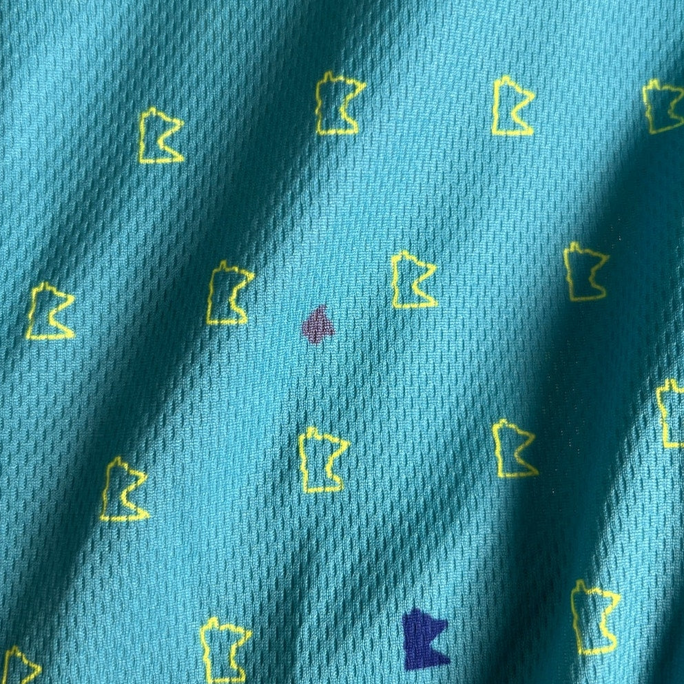 Podiumwear Women's L Blue and Green Cycling Jersey