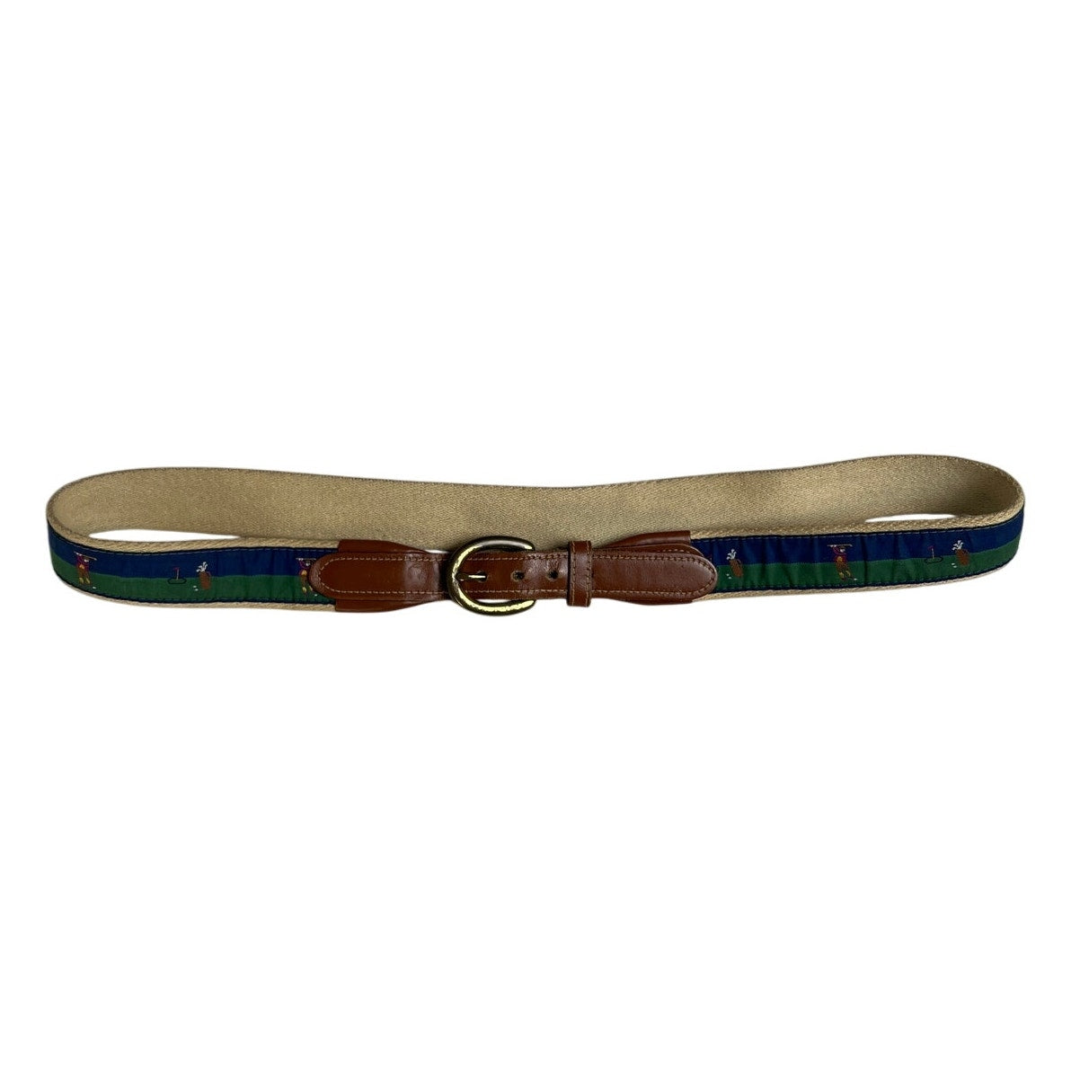 Brooks Brothers Belt Golf Figures Size 36