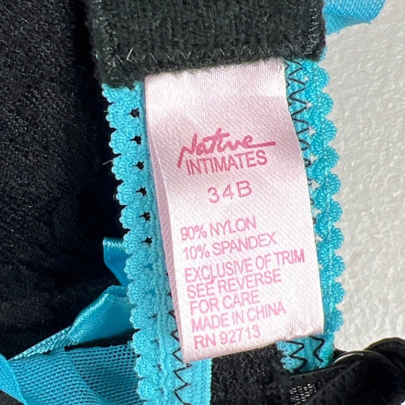 Native Intimate Sleepware Lace Tie 34B Nylon