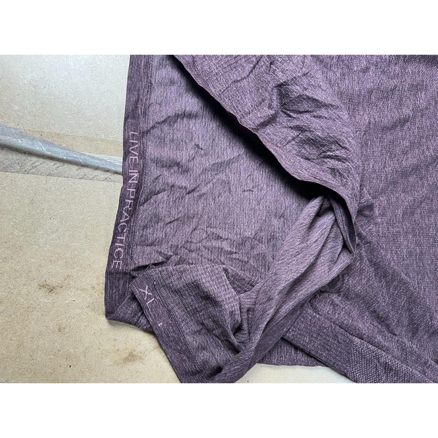 Lululemon Shirt Mens XL Purple Athletic Performance Crew Neck Tagless Logo