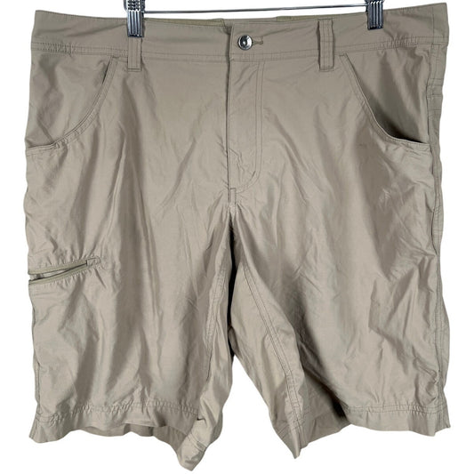 Marmot Size 36 Hiking Shorts Tan Men Outdoor Stretch Lightweight Cargo Nylon