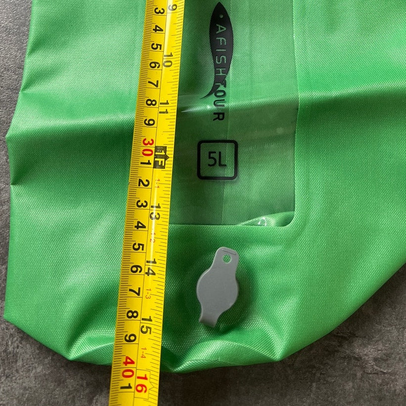 Afish Tour 5L NWT Water Proof Storage Green Bag