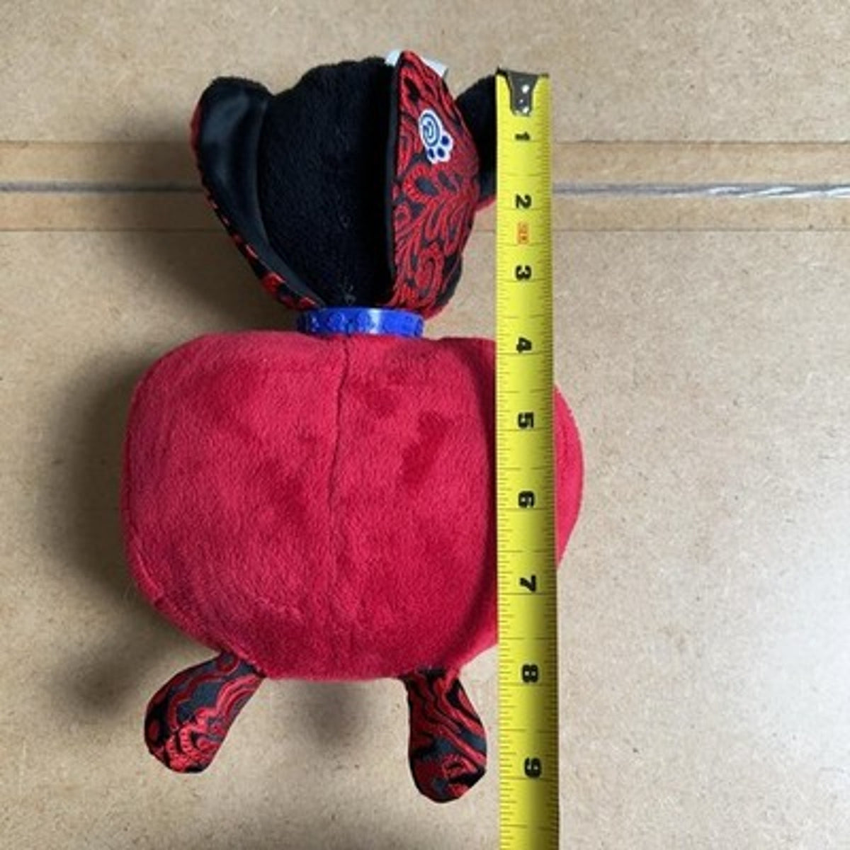 Littlest Pet Shop Ladybug Plush Red Black Small Hasbro LPS Collar Made In China