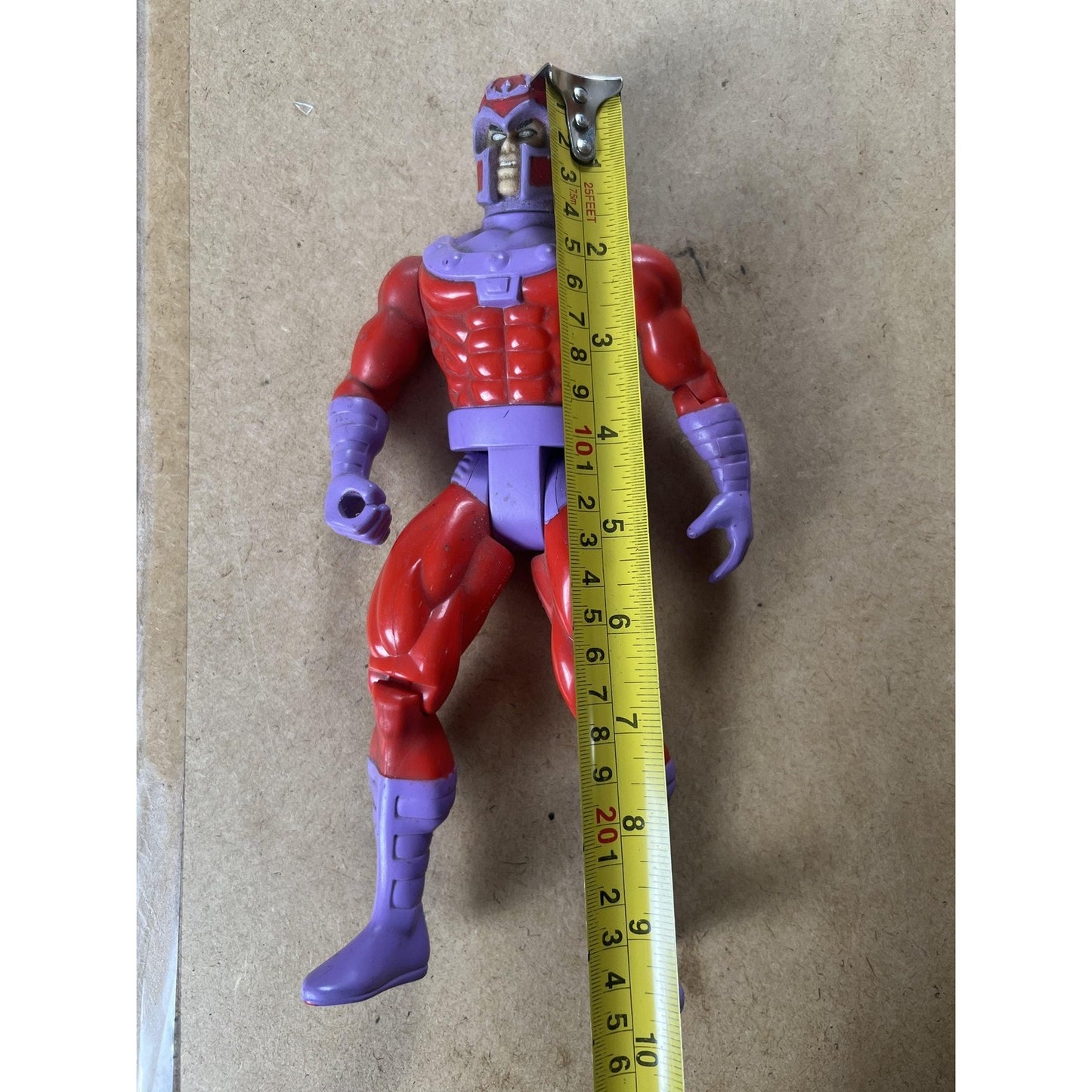 ToyBiz Magneto Action Figure Vintage 1994 Red Marvel Unboxed Plastic PVC