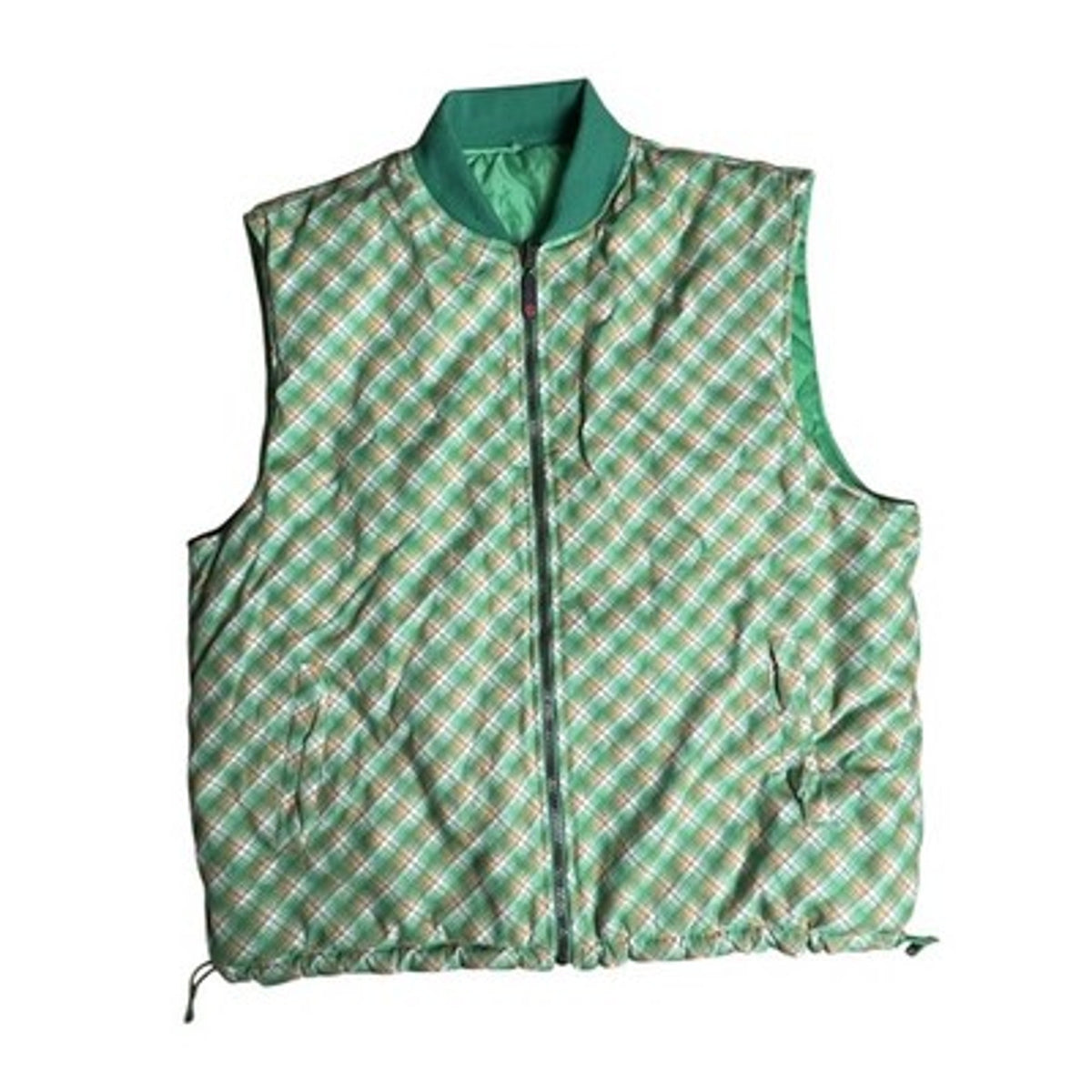 Noiz Sweater Mens 3XL Green Vest Quilted Reversible Insulated Pockets Full Zip
