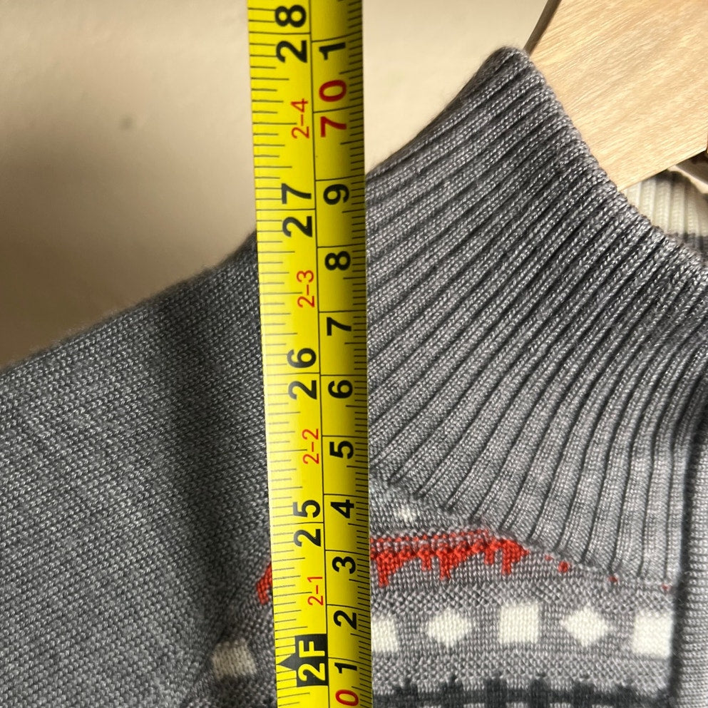 Meister Large 1/4 Zip Wool Blend Men's Sweater