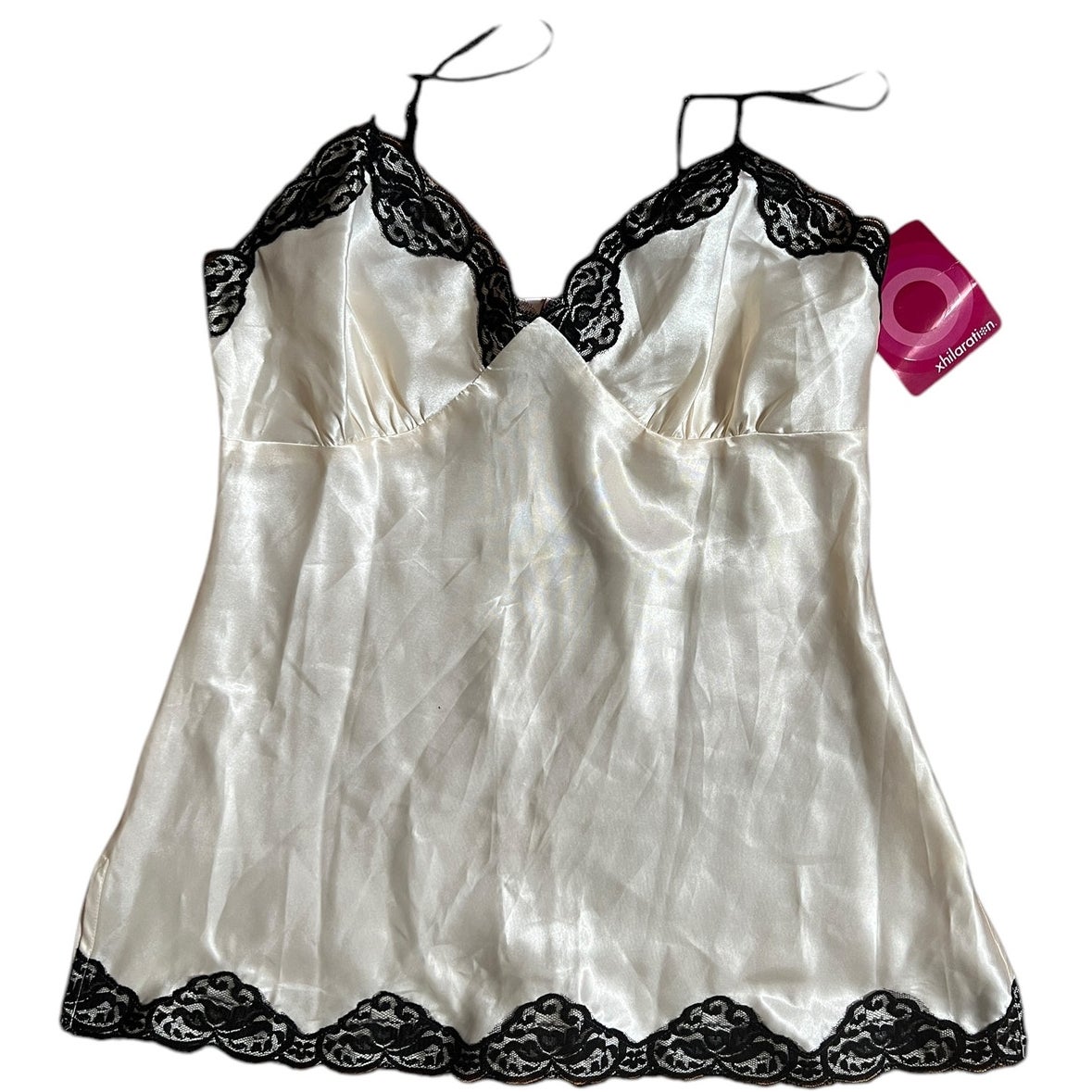 Xhilaration Cream Y2K Top Lace slip Size Small S NWT