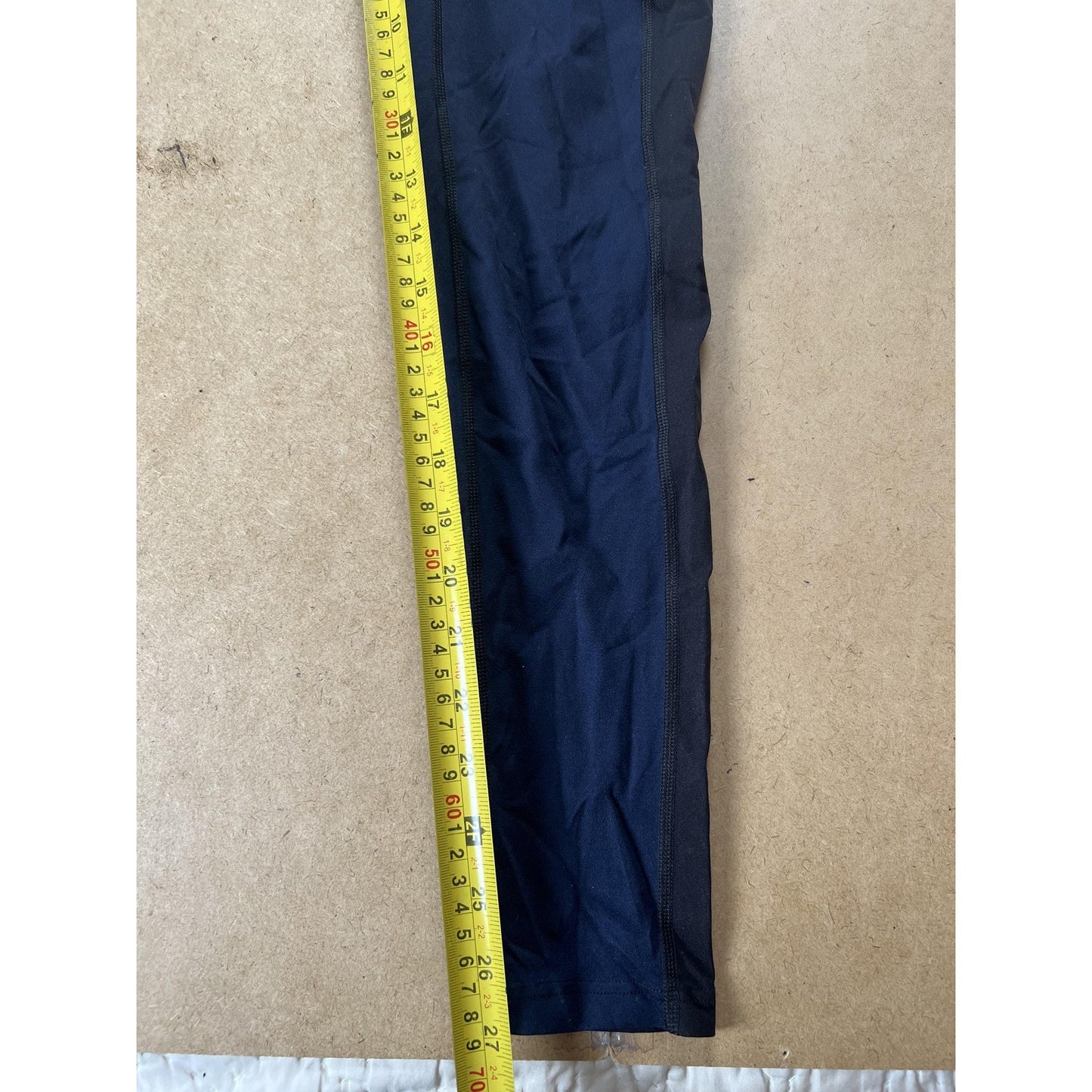 Leggings Womens XS Blue High Rise Ankle Activewear Colorblock Nylon Spandex
