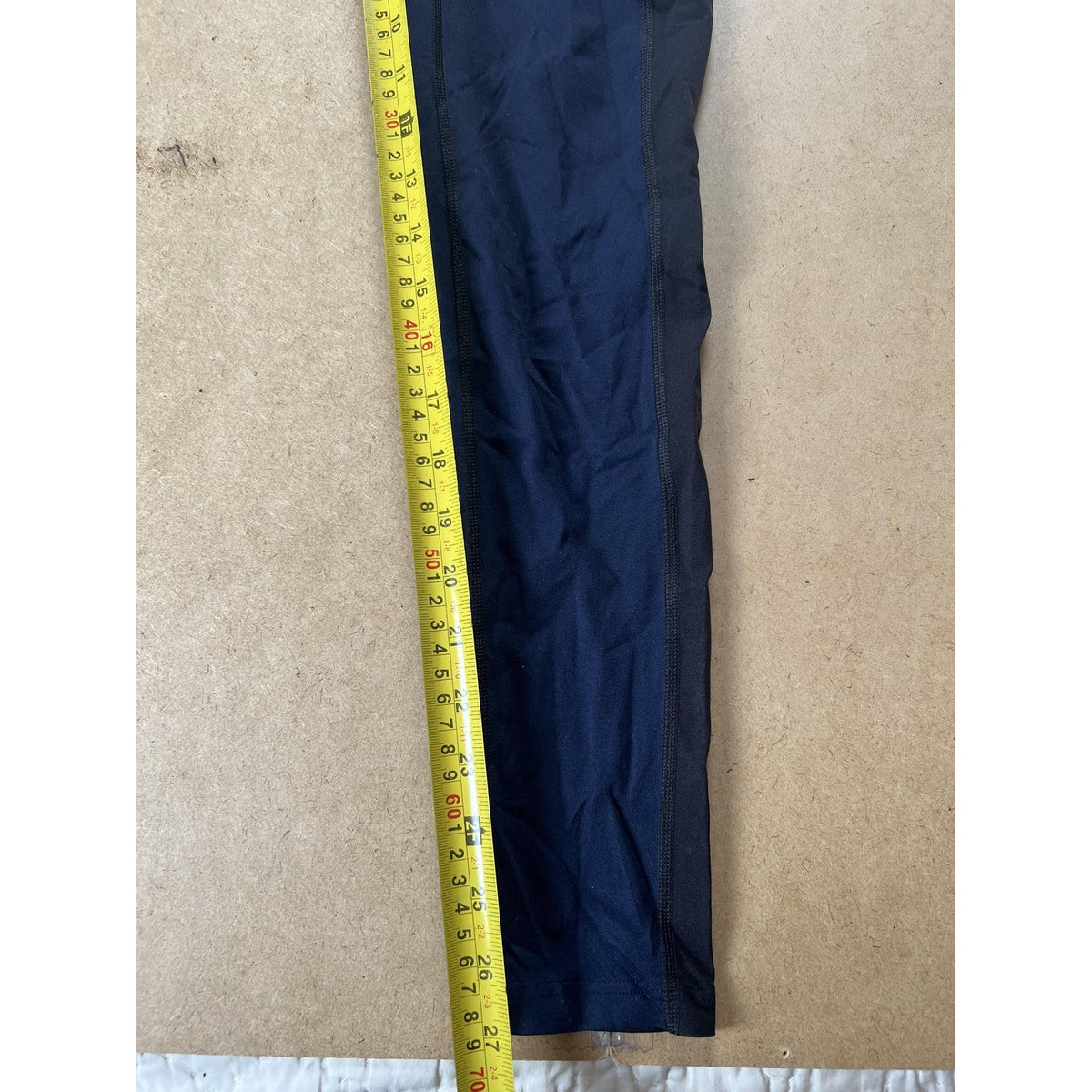 Leggings Womens XS Blue High Rise Ankle Activewear Colorblock Nylon Spandex