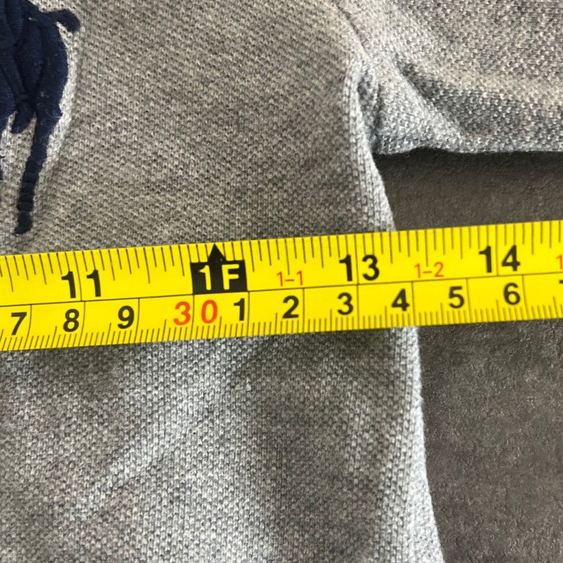 Polo Ralph Lauren Size 6 Long Sleeve Gray Large Logo