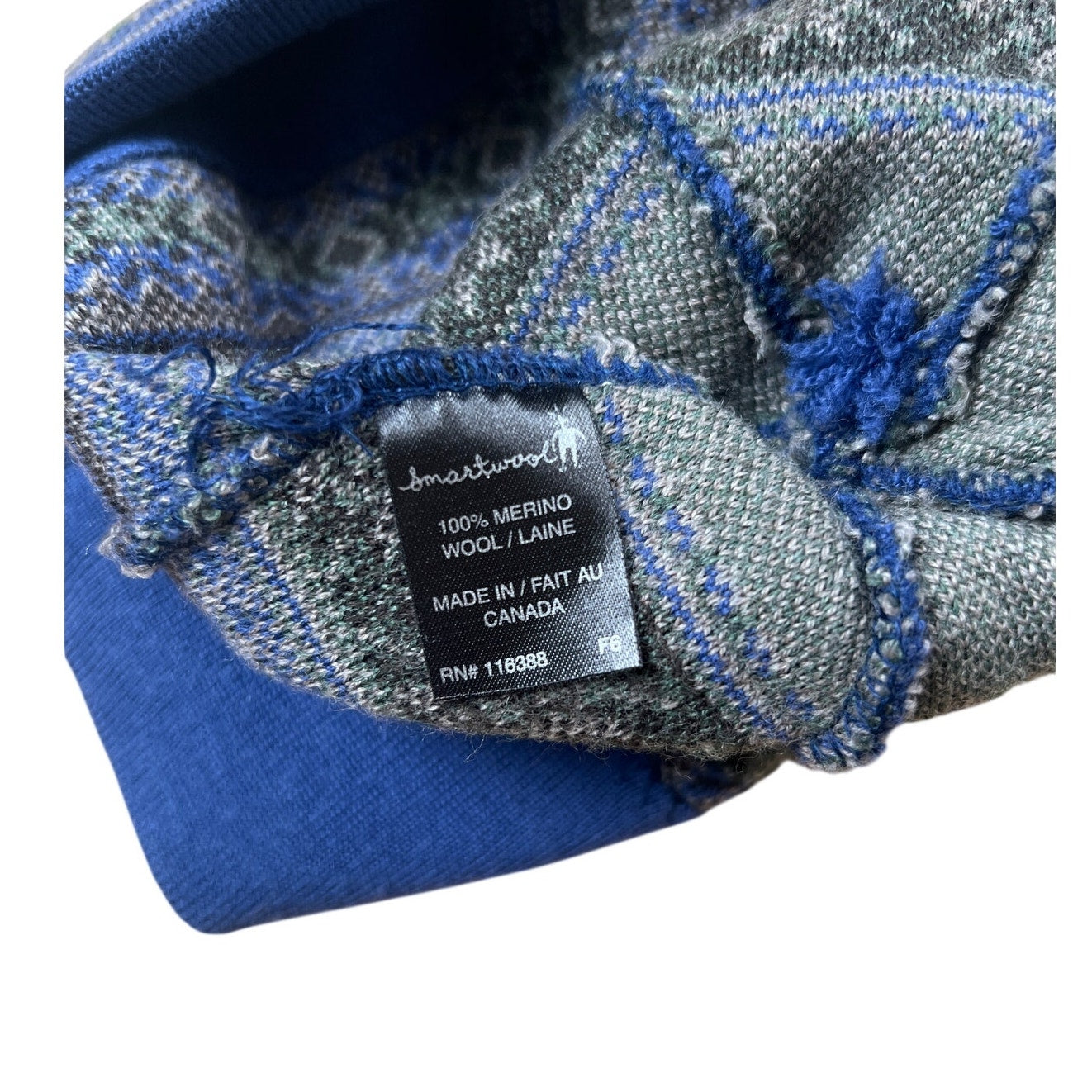 Smartwool Unisex Blue 100% Merino Wool Beanie One Size