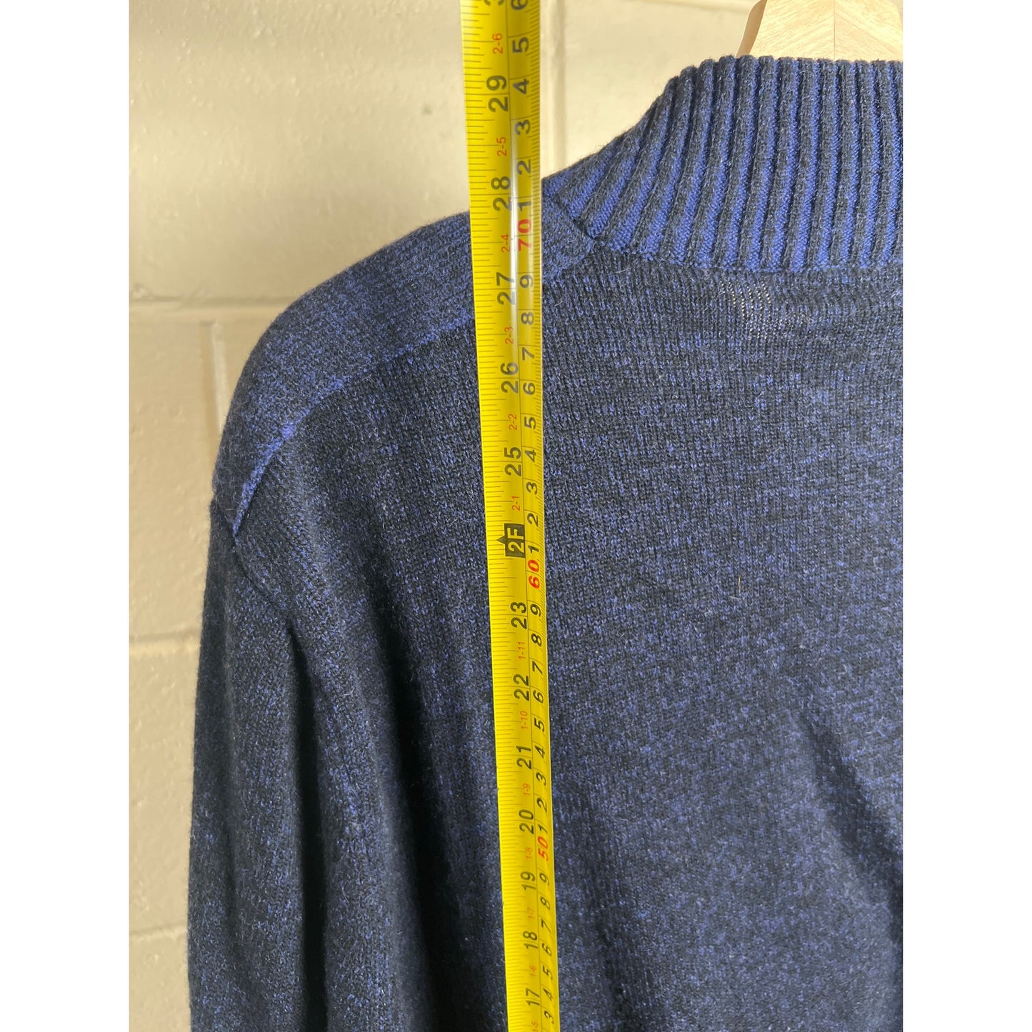 Toscano Firenze 2XL Full Zip Wool Blend Stretch Pockets