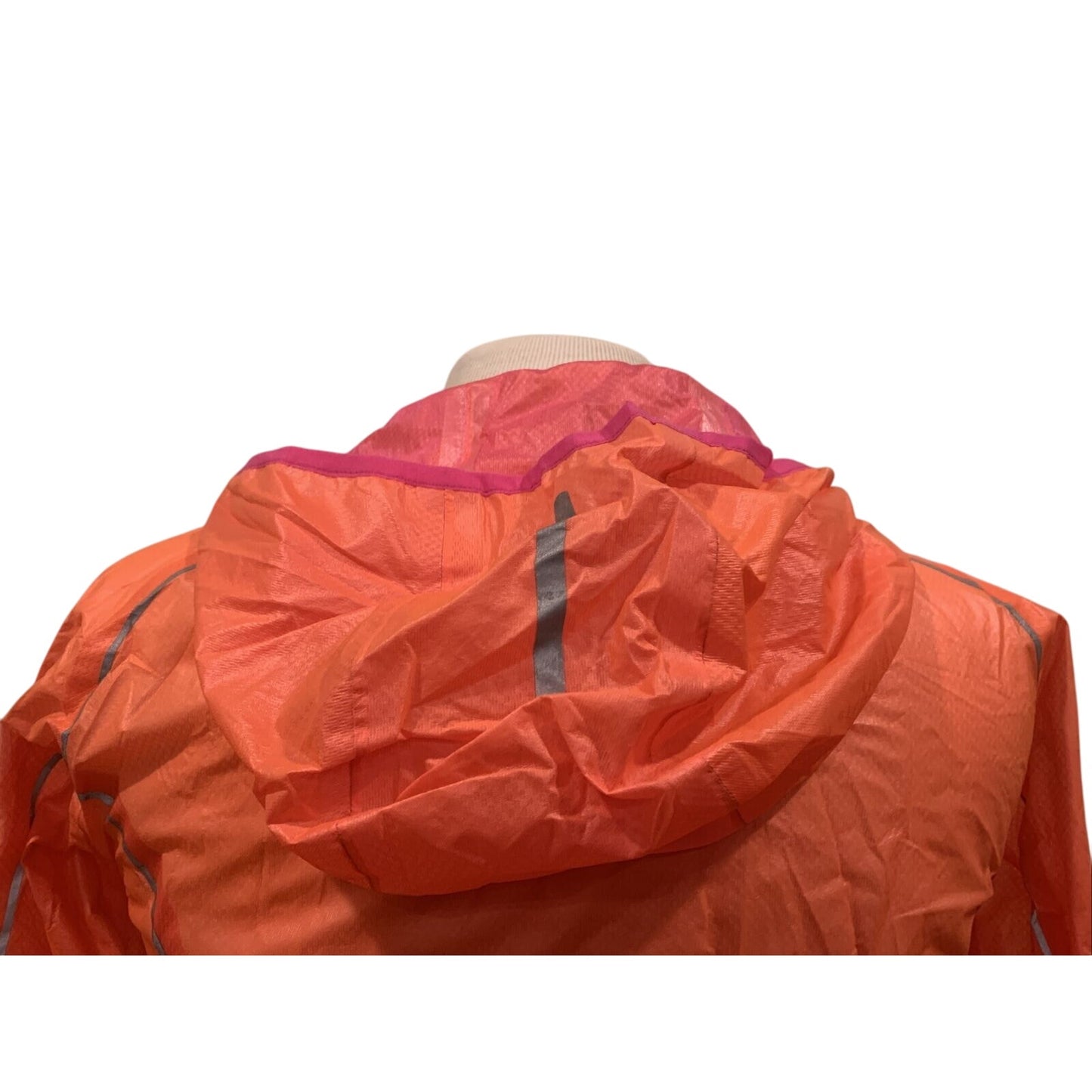 SAUCONY Women’s Orange Pink lightweight Running Windbreaker Jacket XS - EUC