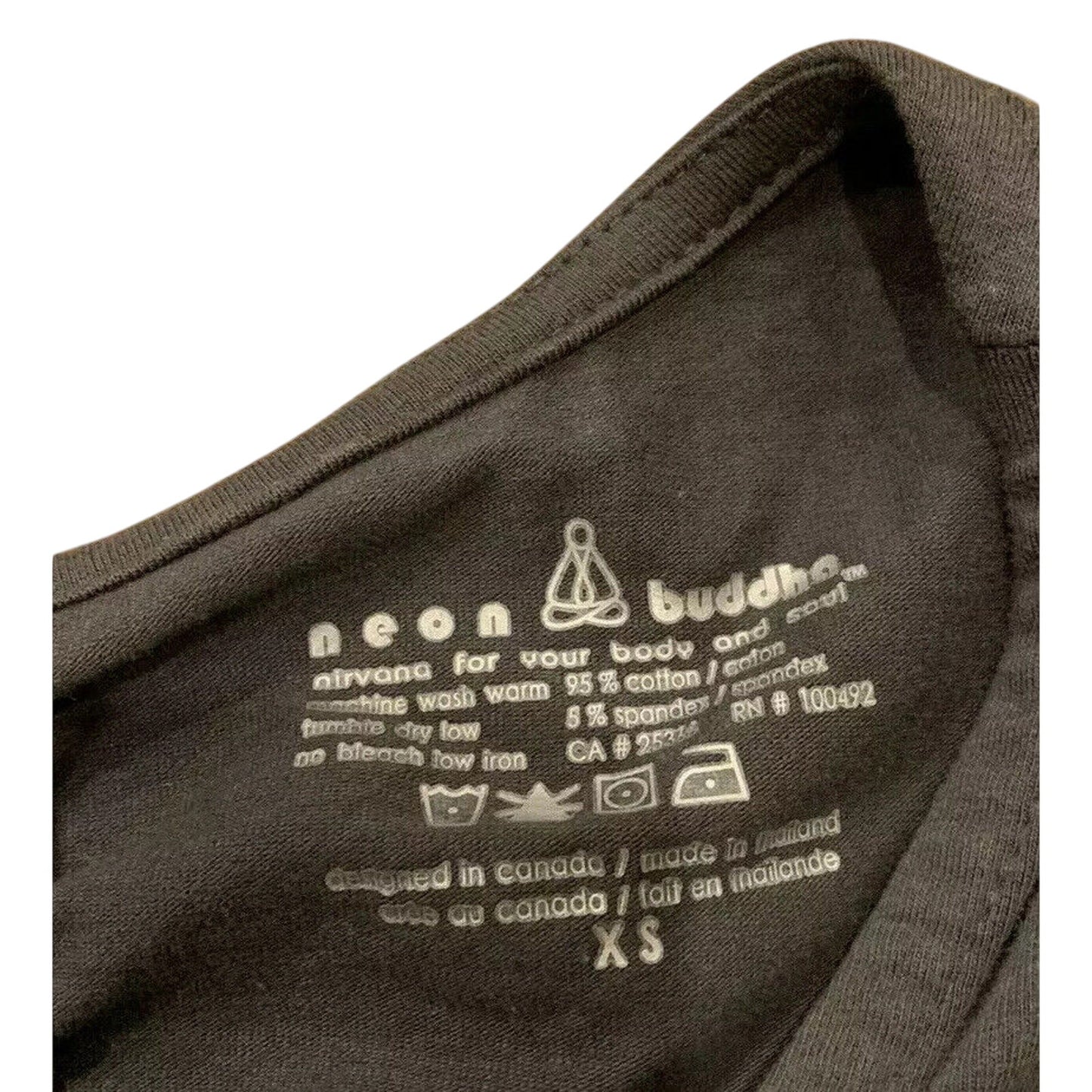 Neon Buddha Cotton Gray Dress Size XS