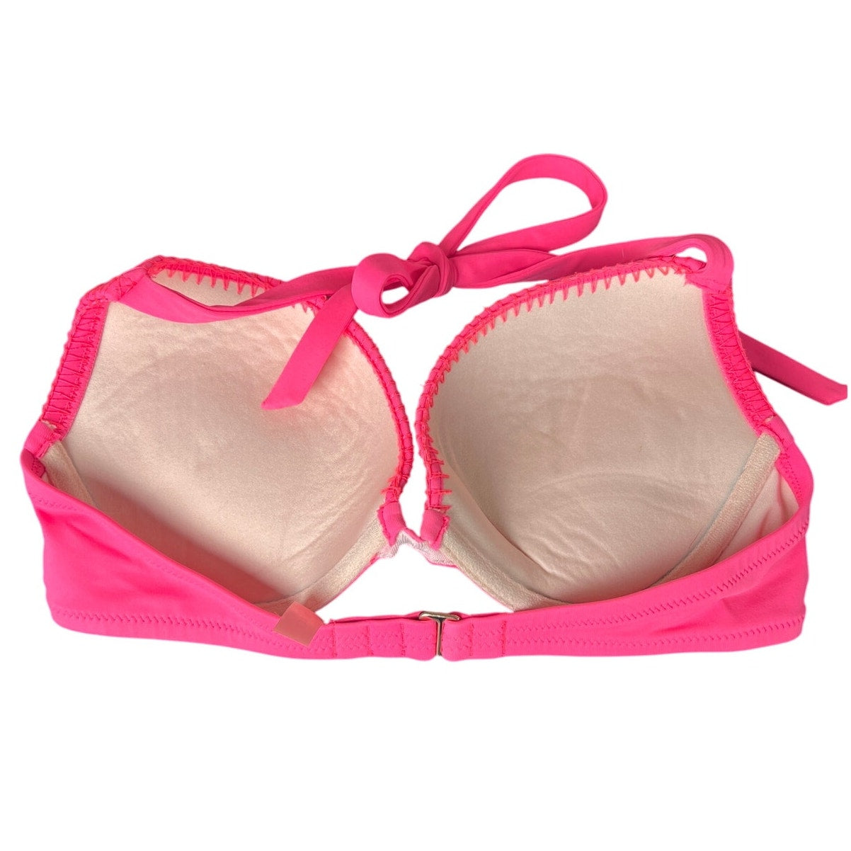 Victoria's Secret Pink Bikini Halter Top Adjustable Tie *Dimensions In Picture*