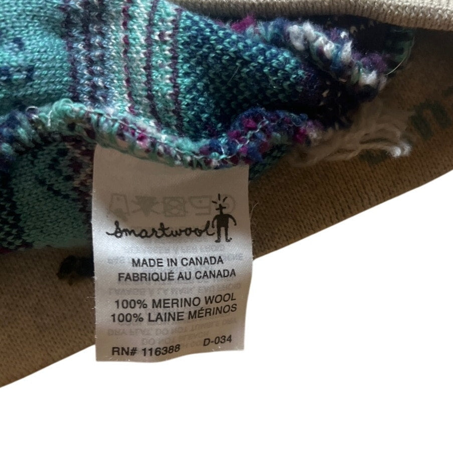 Smartwool Girls One Size Multicolor 100% Merino Wool Beanie Hat