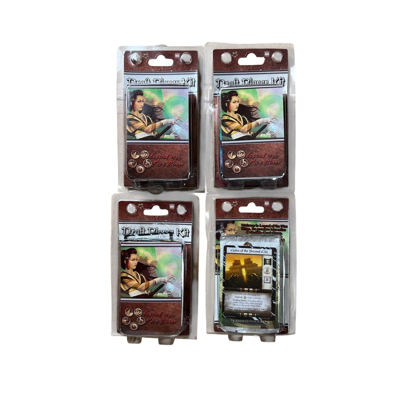 Legend Of The Five Rings White Edition Draft Player Kit Lot 4x AEG Sealed