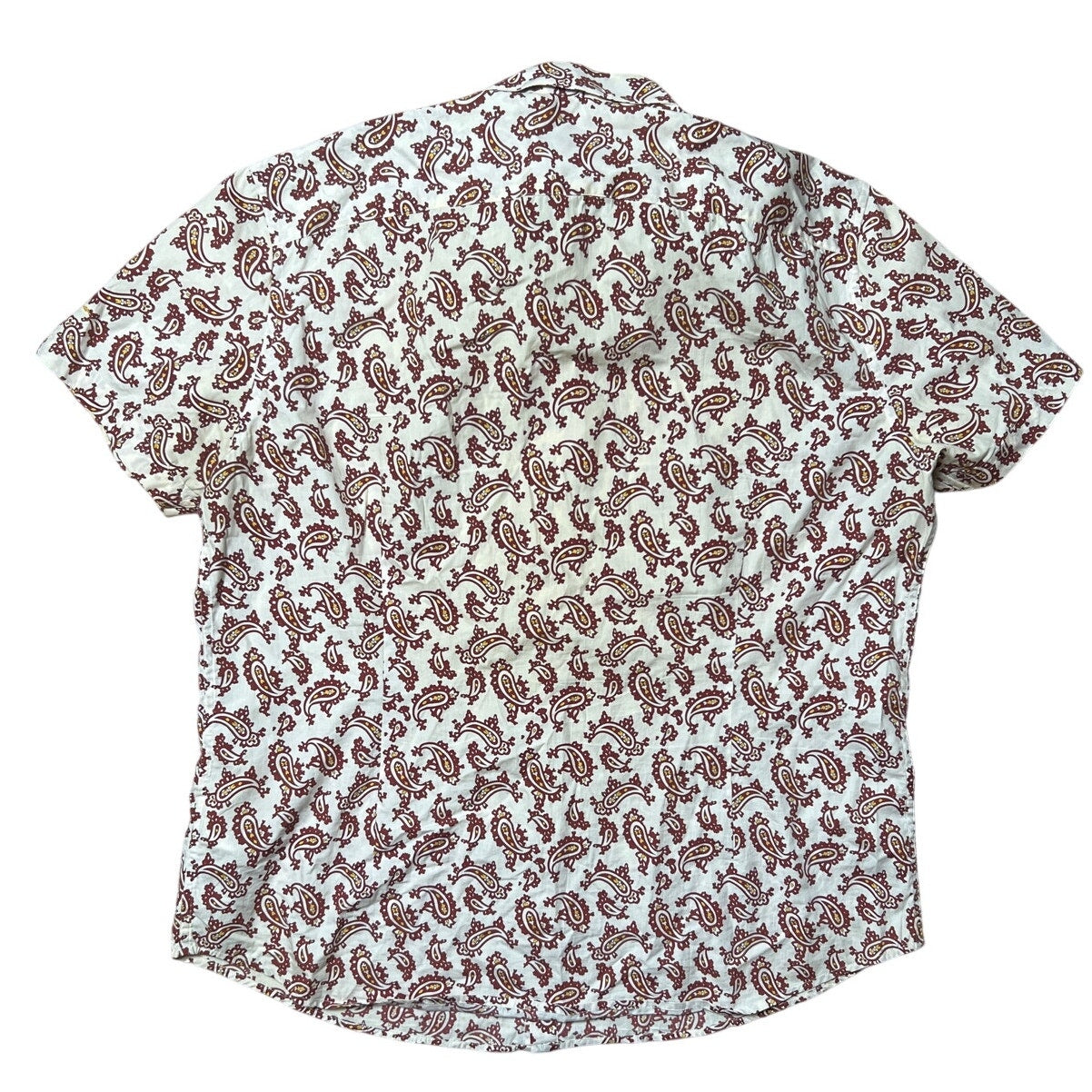 Ben Sherman Retro Paisley Button-Up Shirt Men Size 2XL