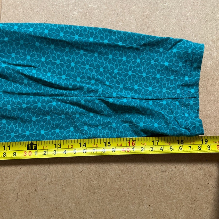 NWT Hang Ten Long Sleeve Sun Tee-Rash Guard-UPF 50+ Quick Dry Pocket Teal XL