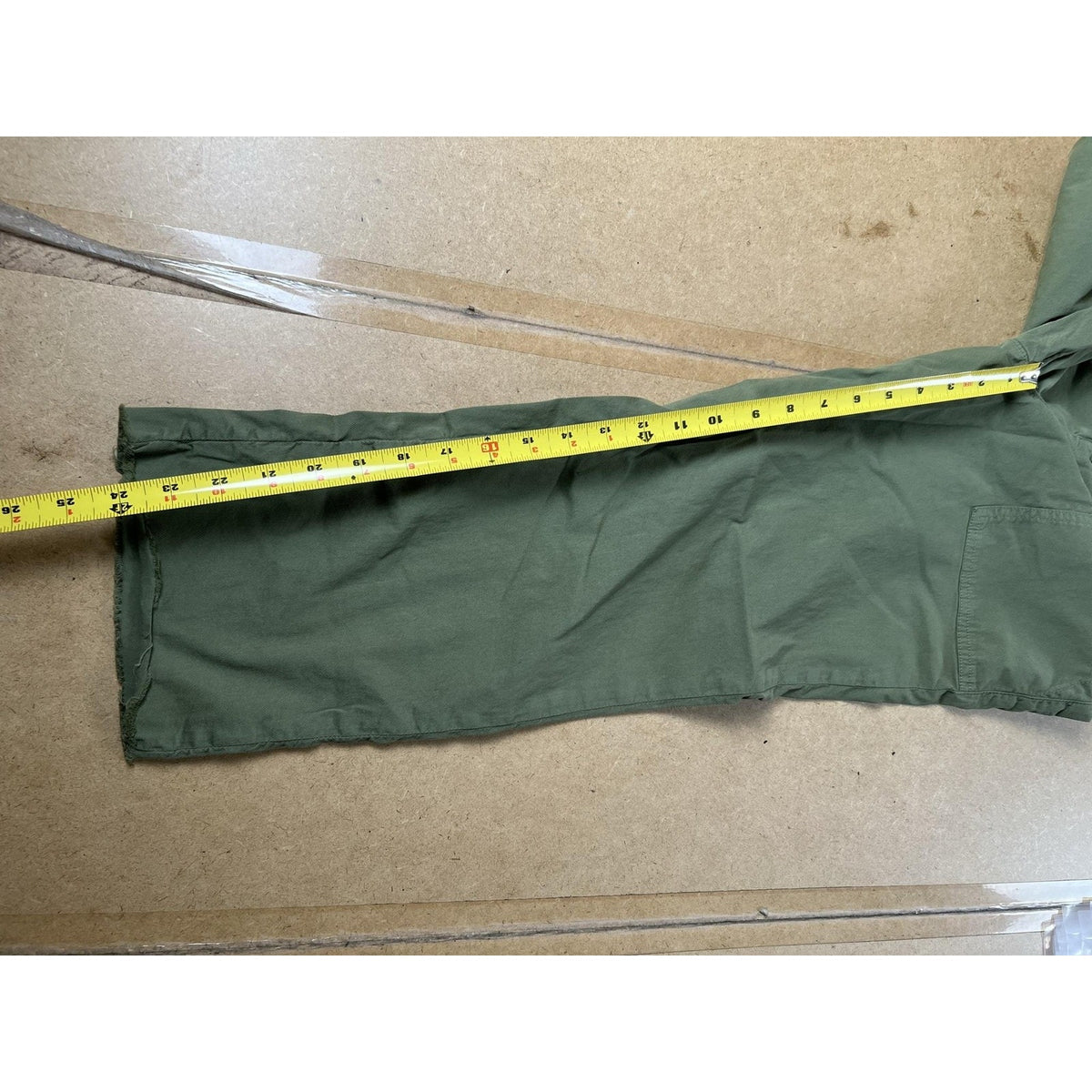 Frank & Eileen Pants Womens 6 Green Cargo Twill Elastic Waist Pockets Zip