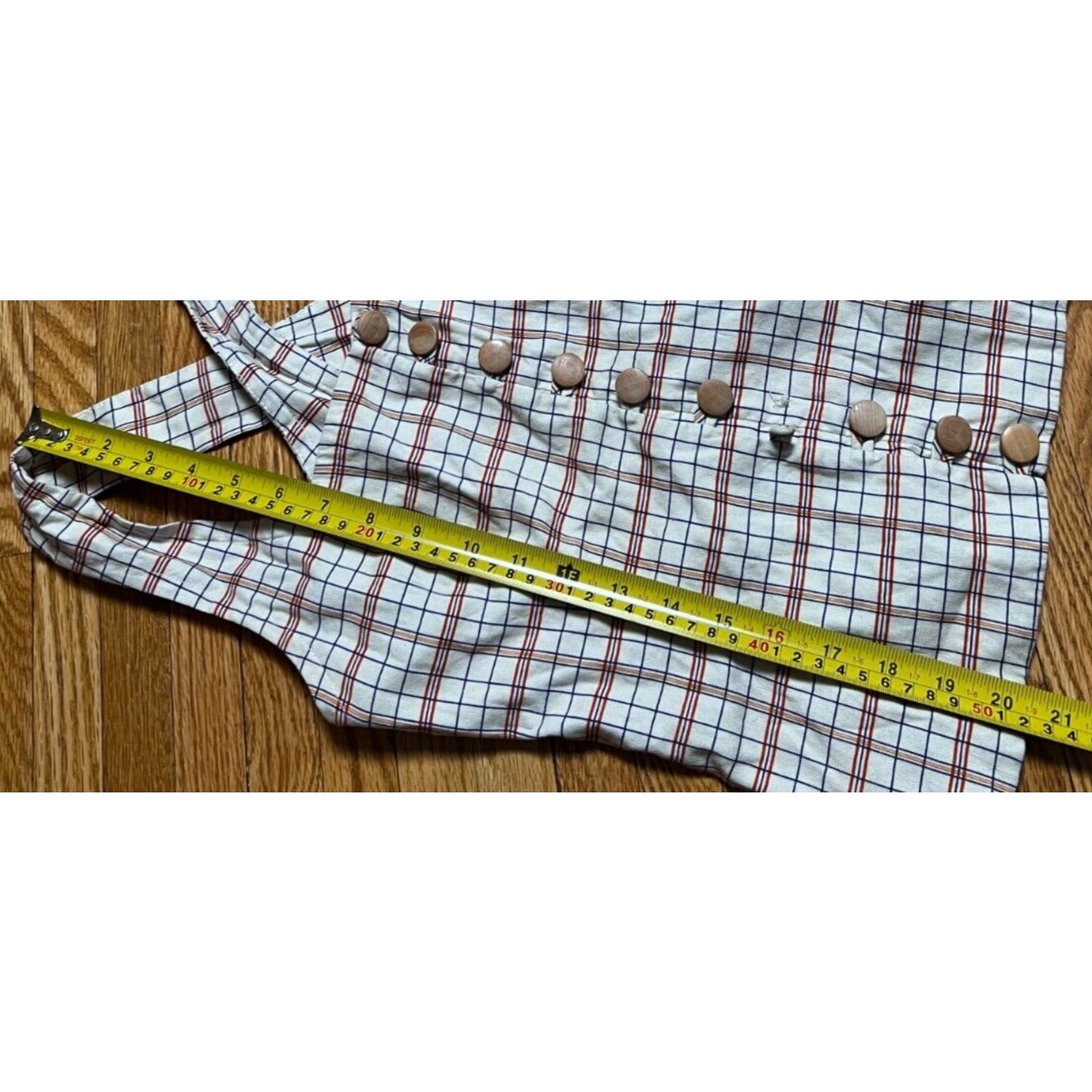 RTR 34 Women Summer Dress Plaid Design *Missing Button*