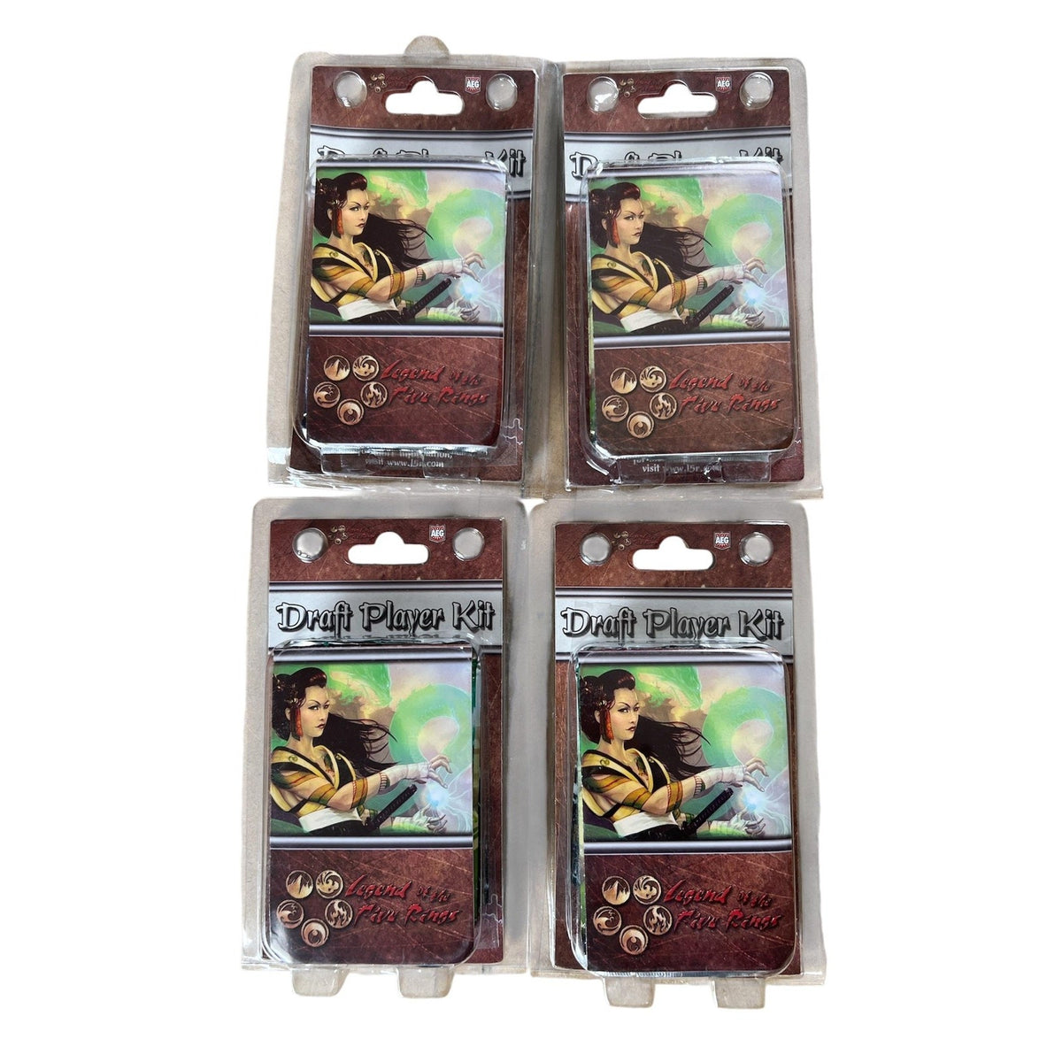 Legend Of The Five Rings White Draft Player Kit Lot Of 4 AEG Promo English 2014